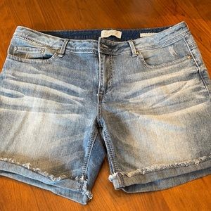 Seven 7, denim relaxed stretch shorts